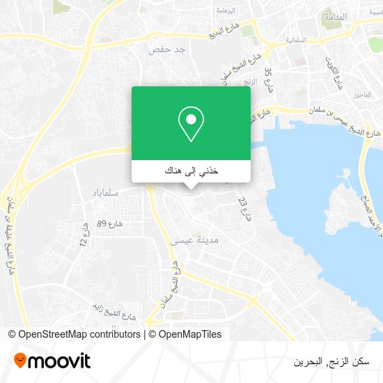 خريطة سكن الزنج