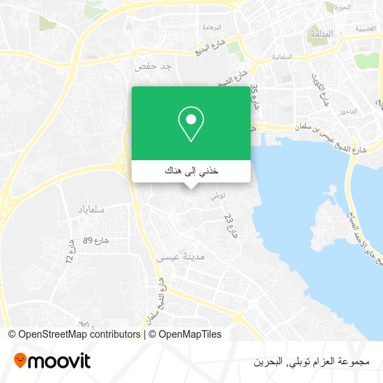 خريطة مجموعة العزام توبلي