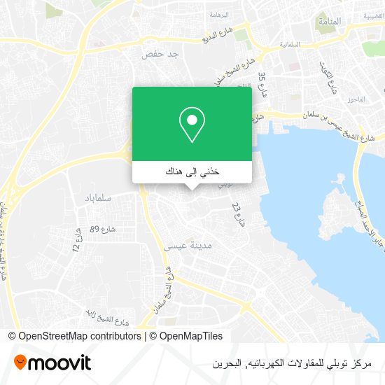 خريطة مركز توبلي للمقاولات الكهربائيه