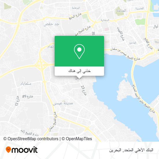 خريطة البنك الأهلي المتحد