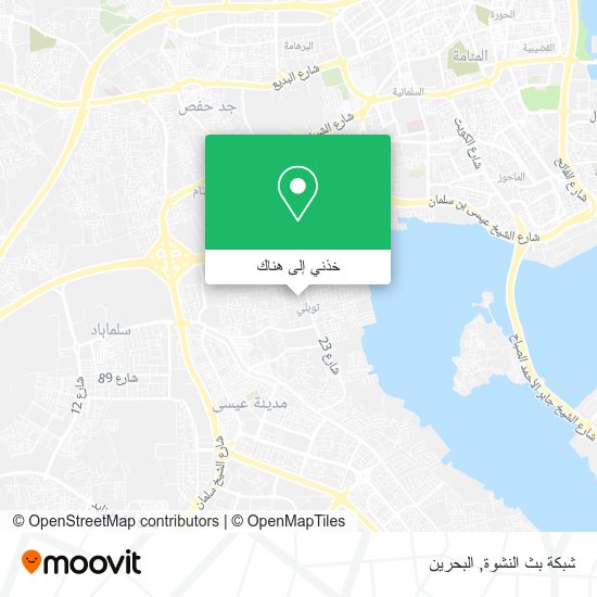 خريطة شبكة بث النشوة