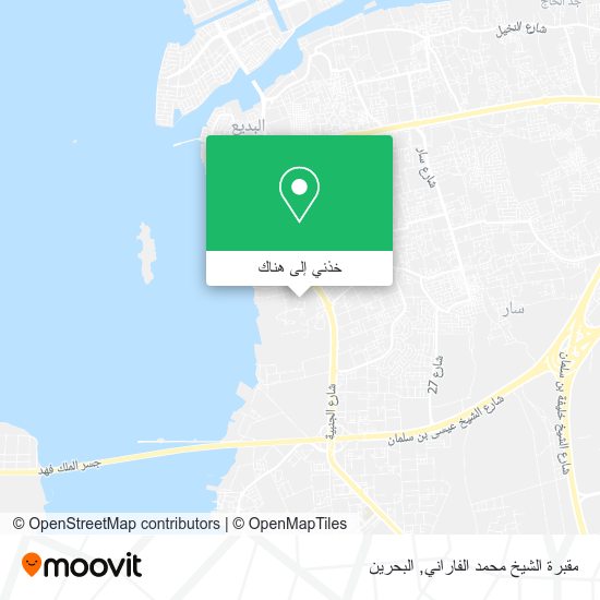 خريطة مقبرة الشيخ محمد الفاراني