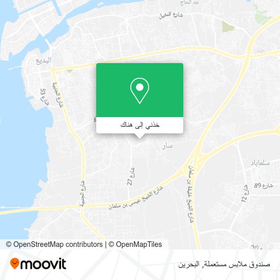 خريطة صندوق ملابس مستعملة