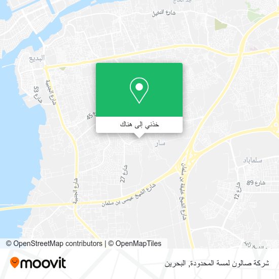 خريطة شركة صالون لمسة المحدودة