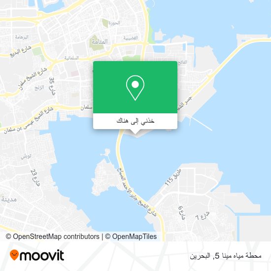 خريطة محطة مياه مينا 5