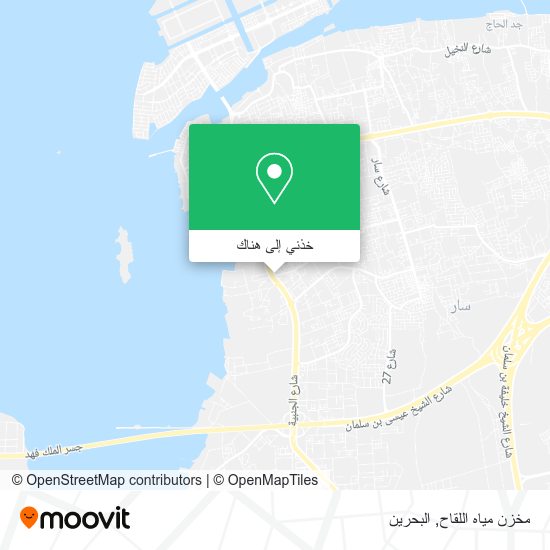 خريطة مخزن مياه اللقاح