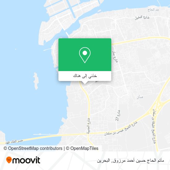 خريطة مأتم الحاج حسين أحمد مرزوق