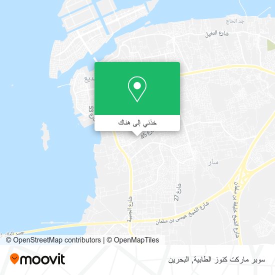 خريطة سوبر ماركت كنوز الطابية