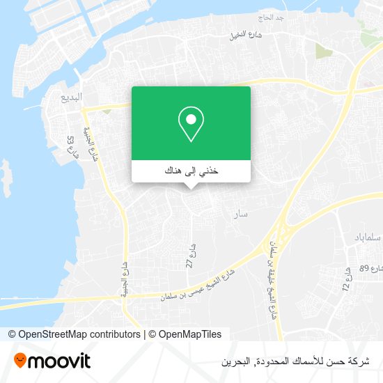 خريطة شركة حسن للأسماك المحدودة