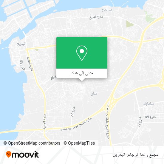 خريطة مجمع واحة الرجاء