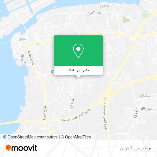 خريطة مودا برجر