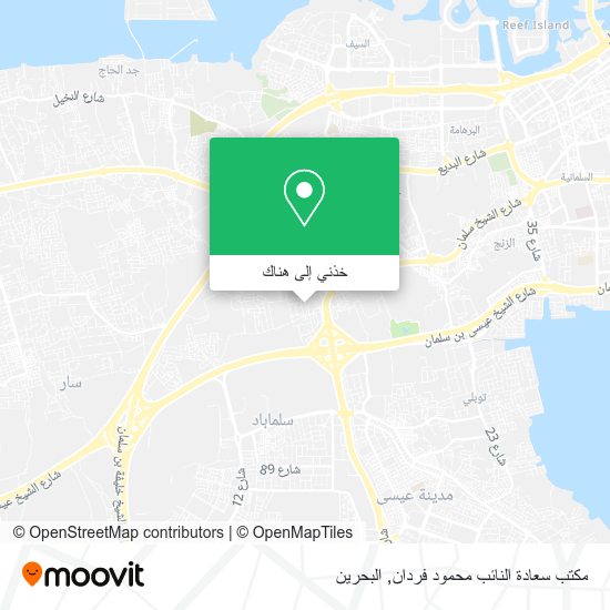 خريطة مكتب سعادة النائب محمود فردان