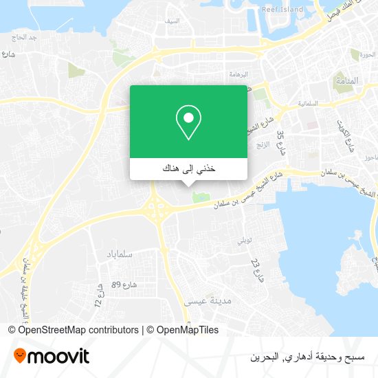 خريطة مسبح وحديقة أدهاري