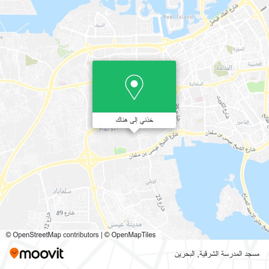 خريطة مسجد المدرسة الشرقية