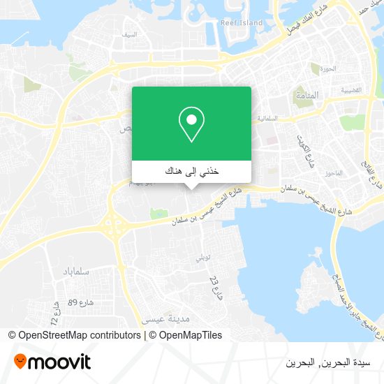 خريطة سيدة البحرين