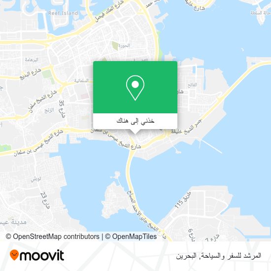 خريطة المرشد للسفر والسياحة