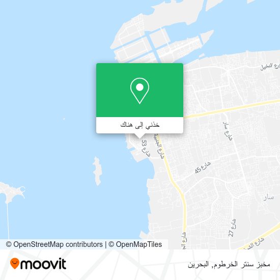 خريطة مخبز سنتر الخرطوم