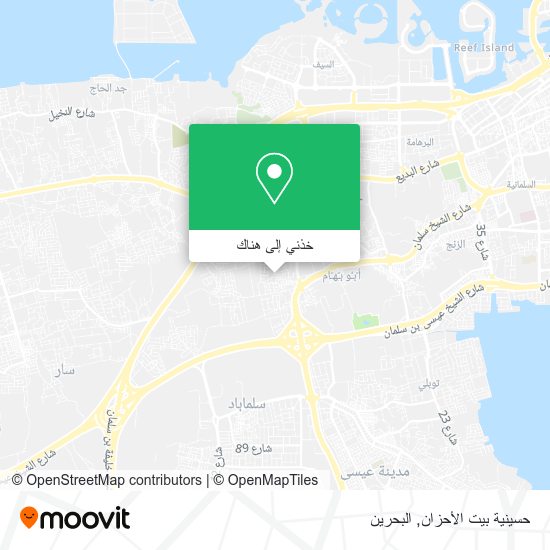 خريطة حسينية بيت الأحزان