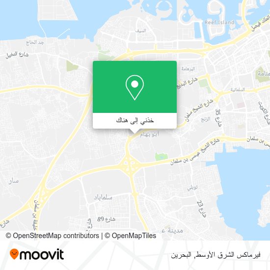 خريطة فيرماكس الشرق الأوسط