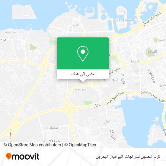 خريطة كرم الحسين للدراجات الهوائية