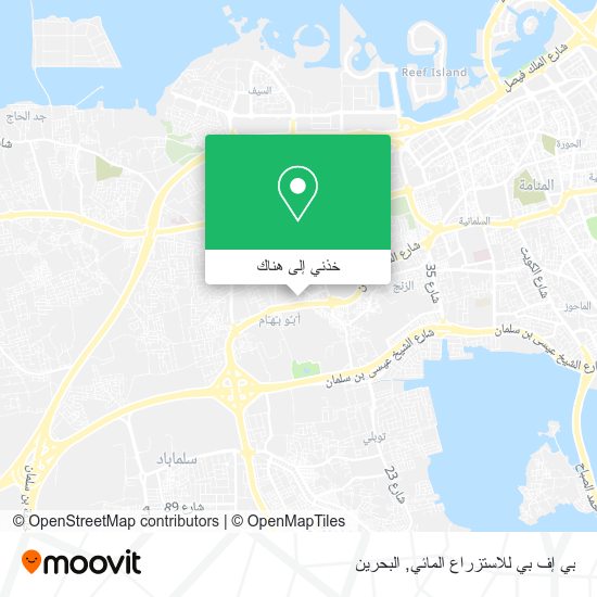 خريطة بي إف بي للاستزراع المائي