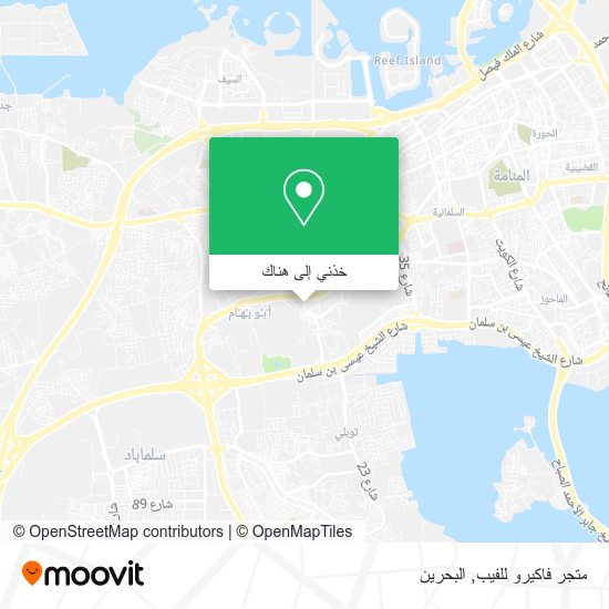 خريطة متجر فاكيرو للفيب