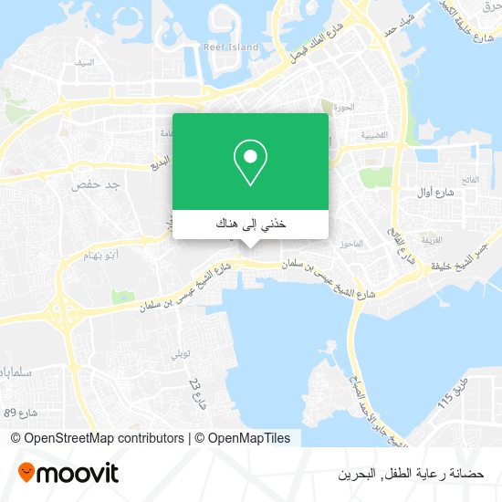 خريطة حضانة رعاية الطفل