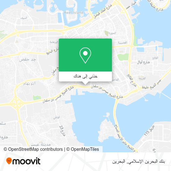 خريطة بنك البحرين الإسلامي