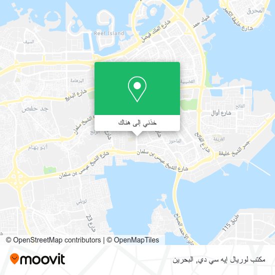 خريطة مكتب لوريال إيه سي دي