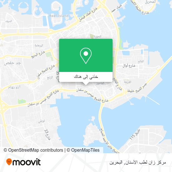 خريطة مركز زان لطب الأسنان