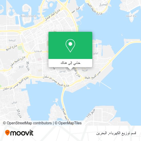 خريطة قسم توزيع الكهرباء