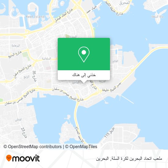 خريطة ملعب اتحاد البحرين لكرة السلة