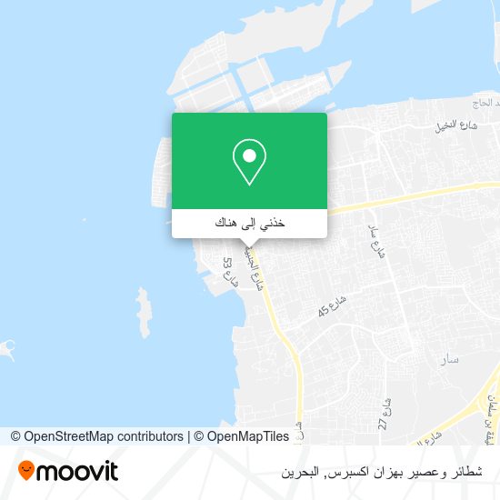 خريطة شطائر وعصير بهزان اكسبرس