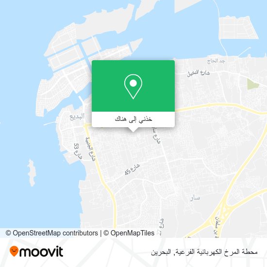 خريطة محطة المرخ الكهربائية الفرعية