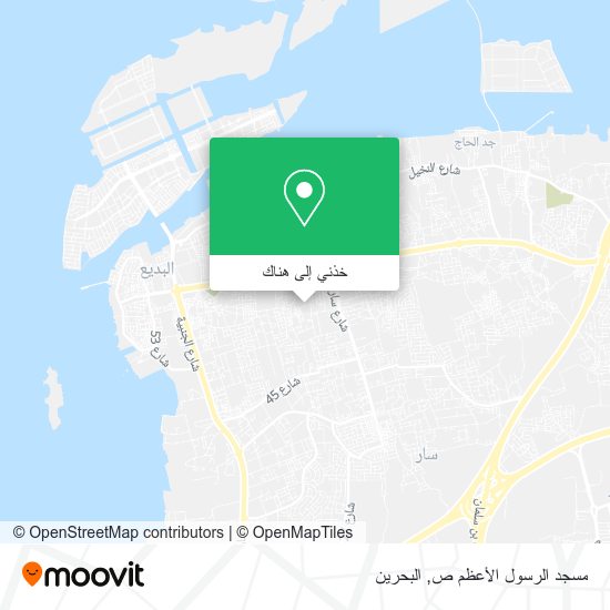 خريطة مسجد الرسول الأعظم ص