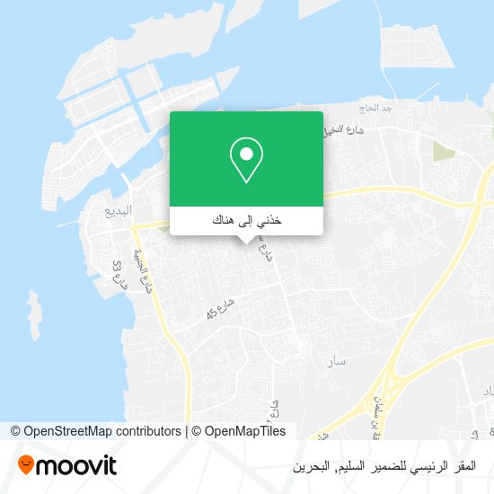 خريطة المقر الرئيسي للضمير السليم