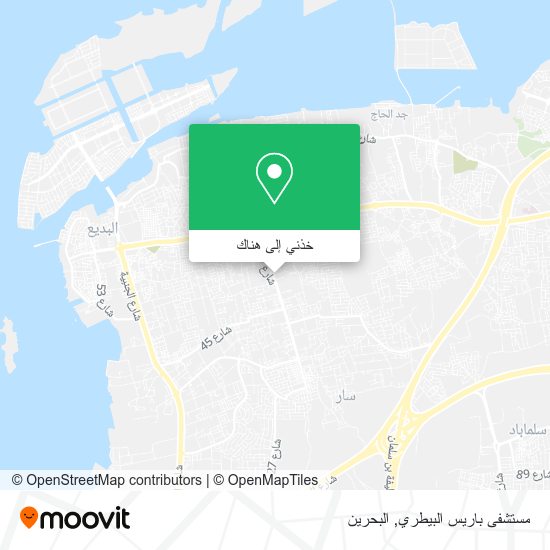 خريطة مستشفى باريس البيطري