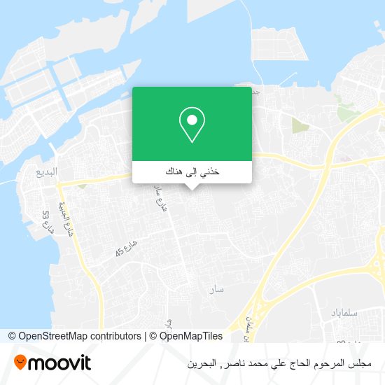 خريطة مجلس المرحوم الحاج علي محمد ناصر