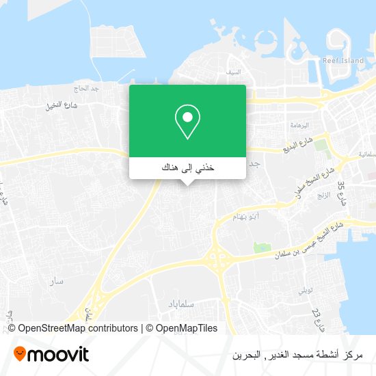 خريطة مركز أنشطة مسجد الغدير