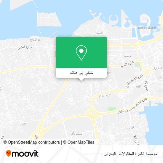 خريطة مؤسسة القمرة للمقاولات
