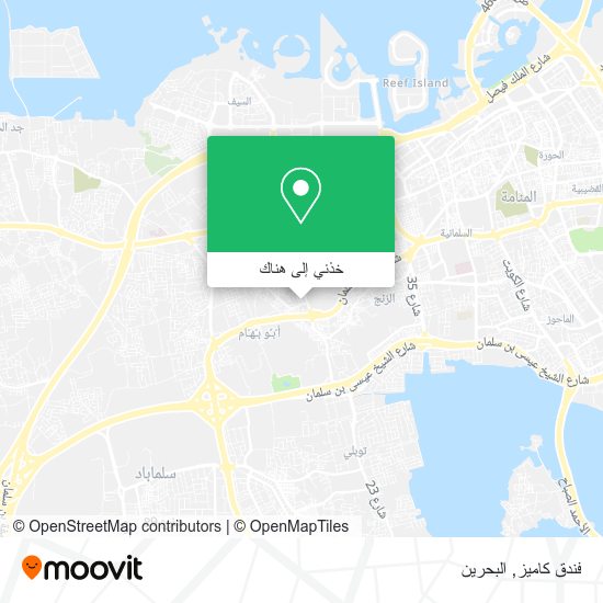 خريطة فندق كاميز