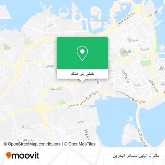خريطة مأتم أم البنين للنساء