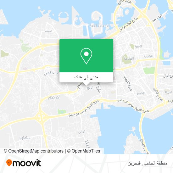 خريطة منطقة الخشب