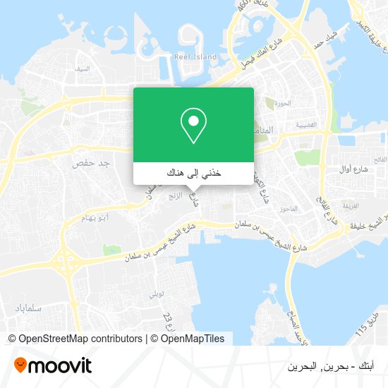 خريطة أبتك - بحرين