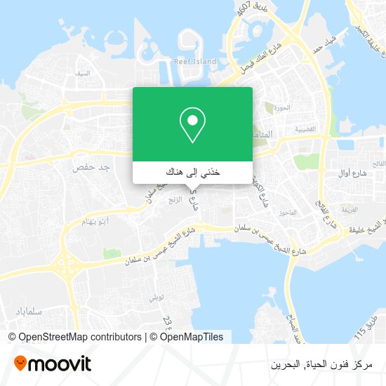 خريطة مركز فنون الحياة