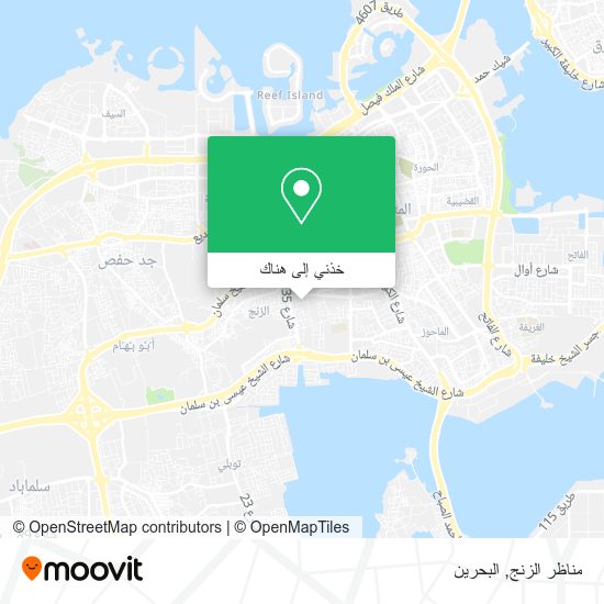 خريطة مناظر الزنج