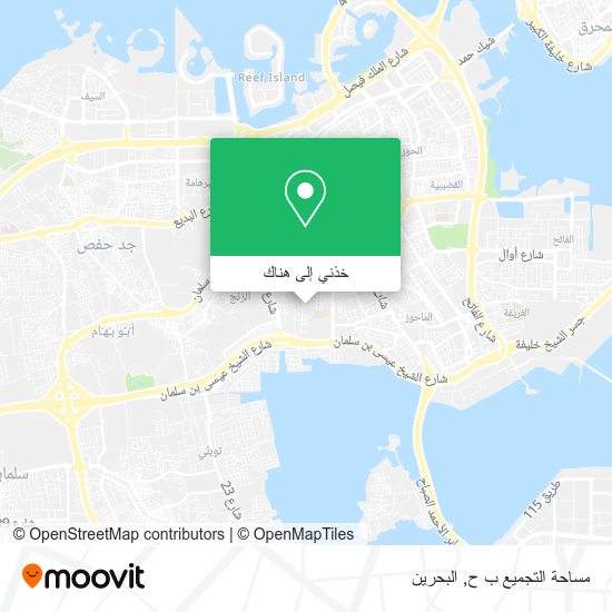 خريطة مساحة التجميع ب ح