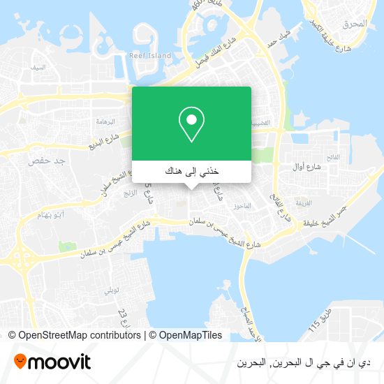 خريطة دي ان في جي ال البحرين