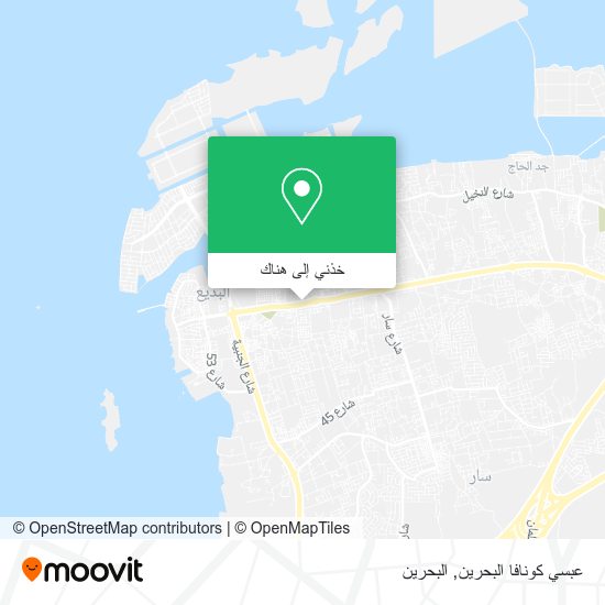 خريطة عبسي كونافا البحرين