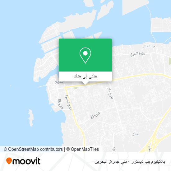 خريطة بلاتينيوم يب ديسترو - بني جمرة